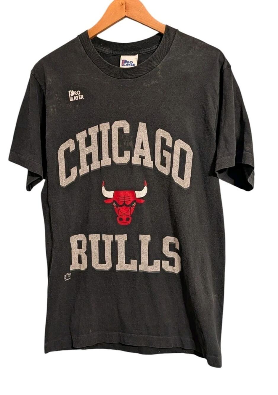 Vintage 90s Chicago Bulls T Shirt Single Stitch Jordan Era Size Medium U